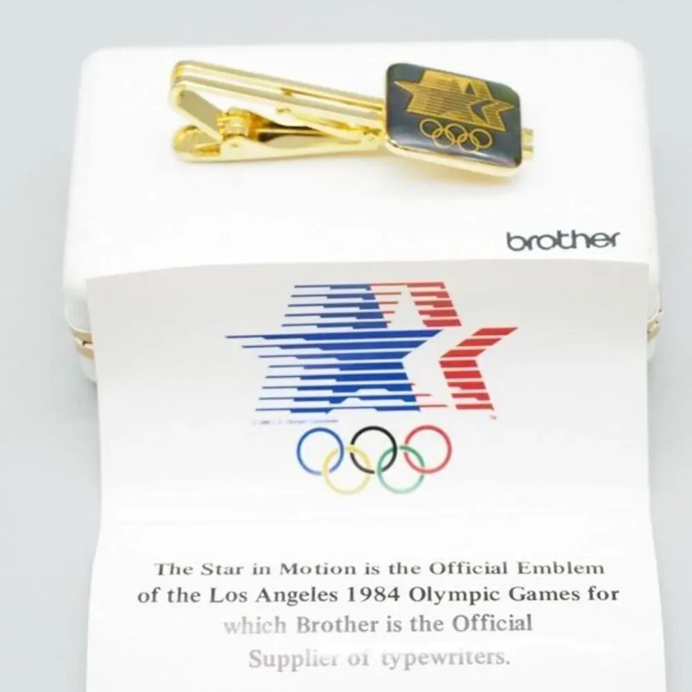 VTG US Olympics Brother Tie Clip NOS